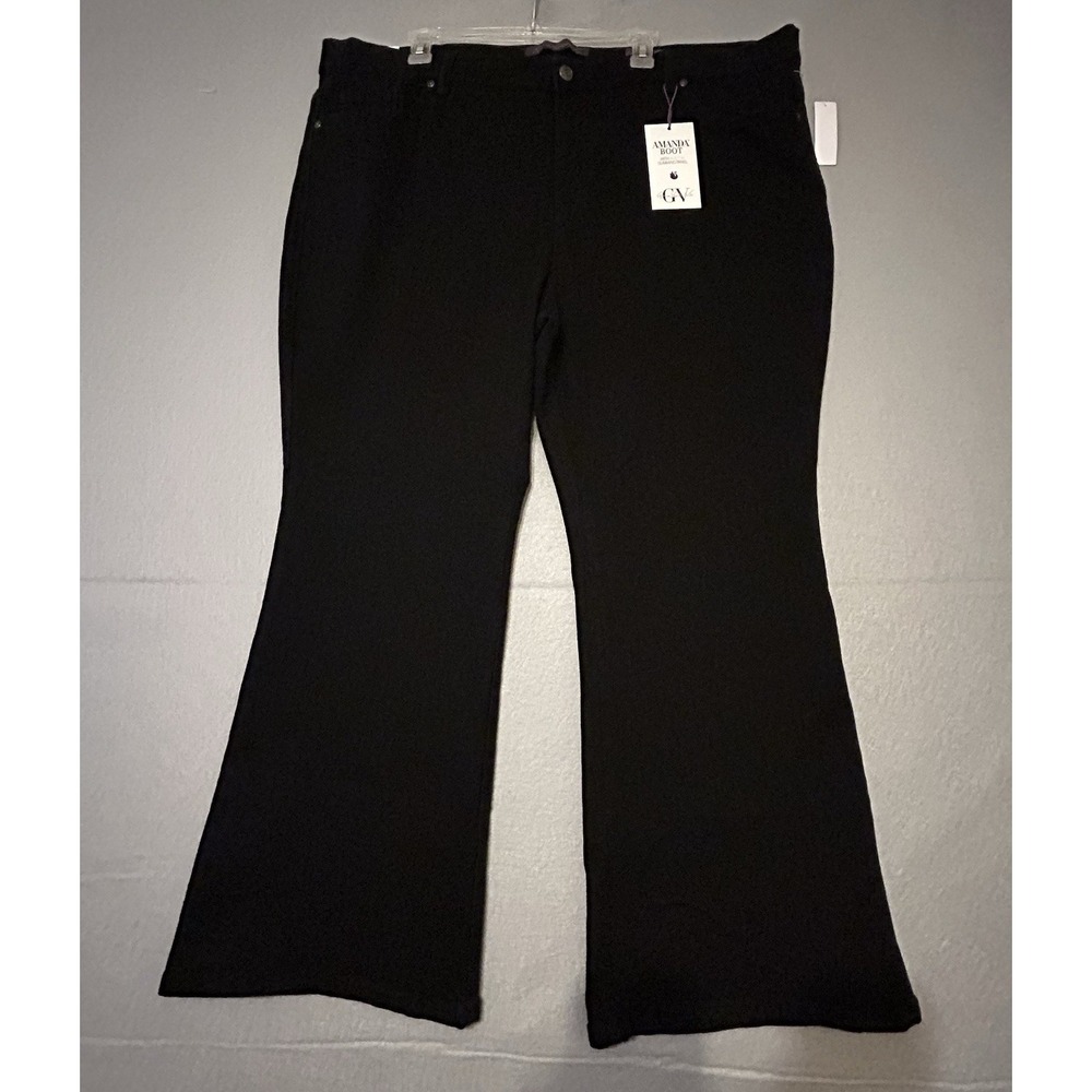 NEW Gloria Vanderbilt 24WS Amanda Boot Jeans Black Rinse